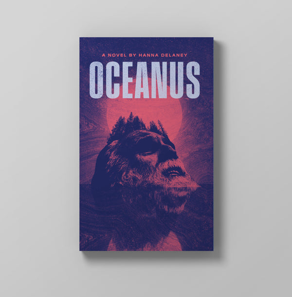 Book cover of 'Oceanus' with a purple and red color scheme on a gray background