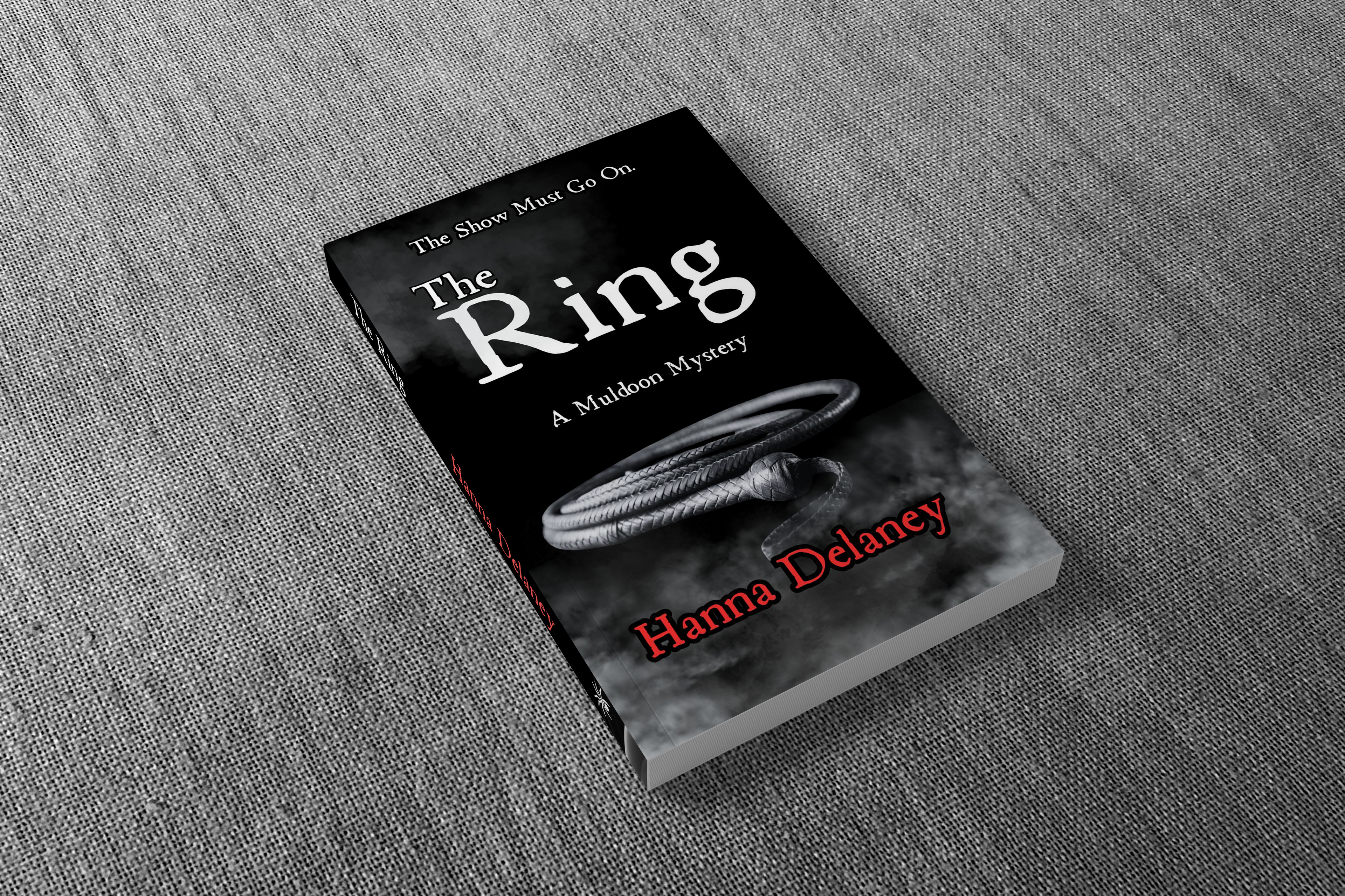Book titled 'The Ring' by Hanna Delaney on a textured gray surface