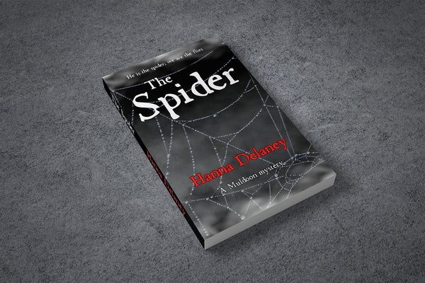 The Spider by Hanna Delaney paperback cover, Victorian Gothic Crime novel set in 1892 Liverpool